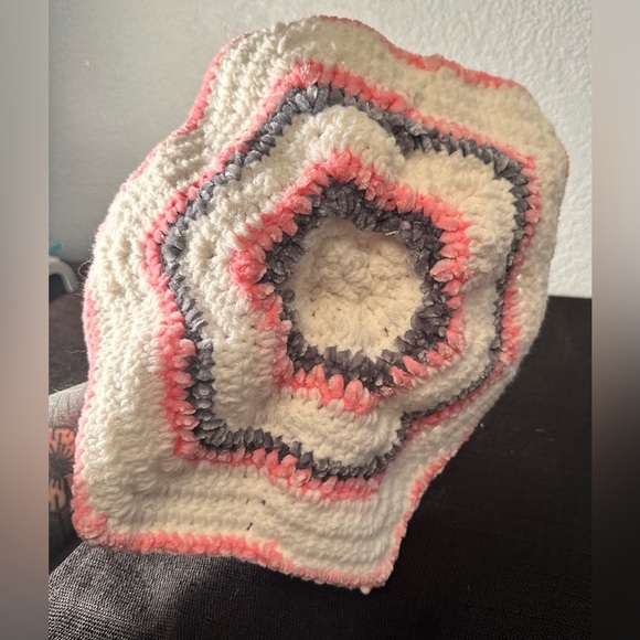 Handmade crochet elephant baby lovey - Picture 5 of 5